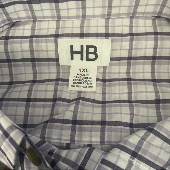 HB Mens Button Down Size 1XL NWOT - Picture 2 of 4